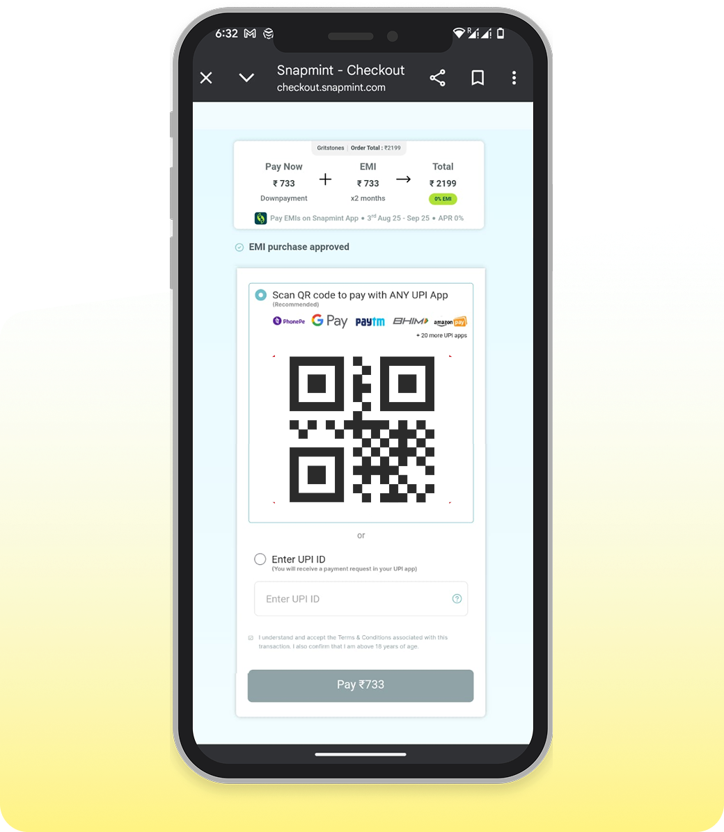 Cardless checkout
