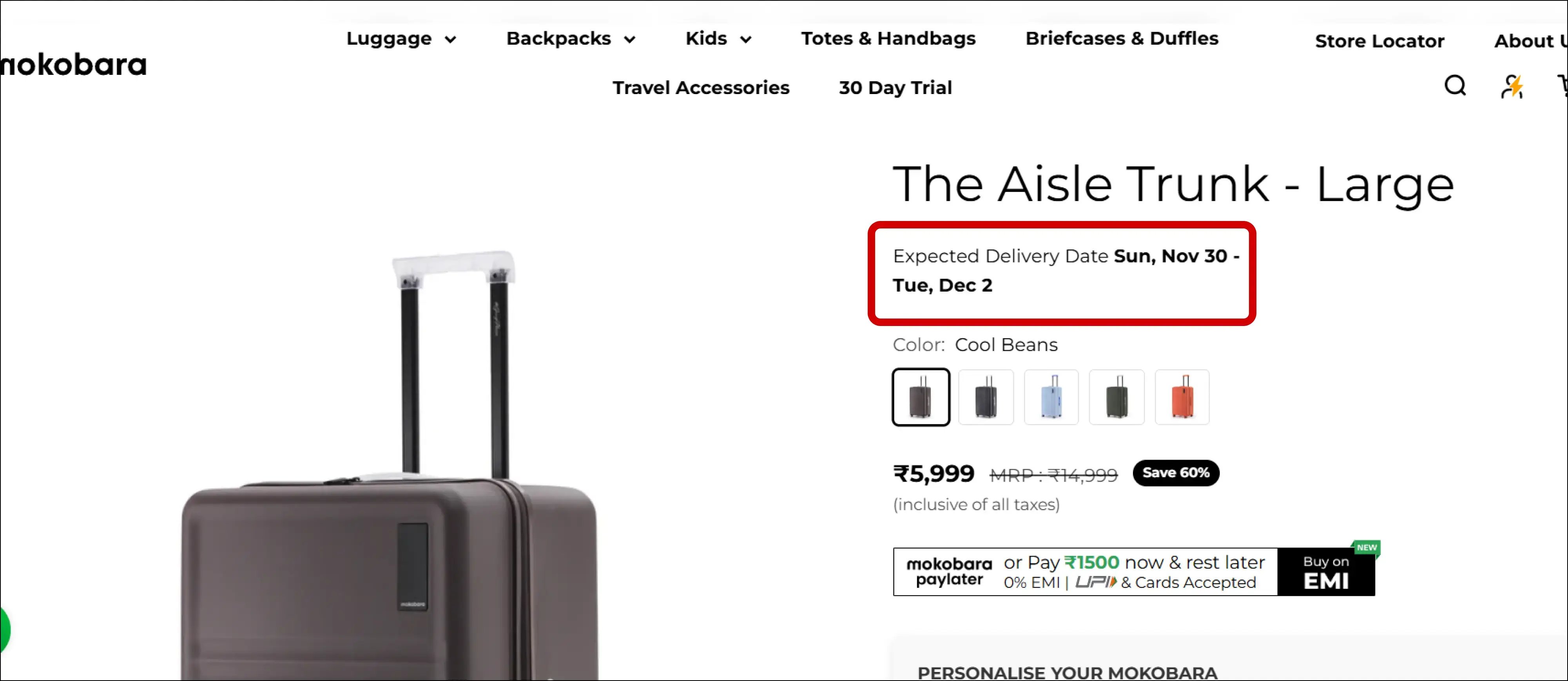 Delivery date guarantees