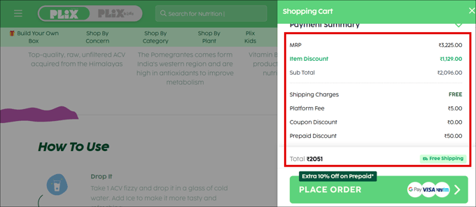 Show All Costs Upfront